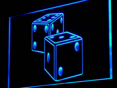 Dice Game Gamble Bar LED Sign